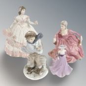 A Coalport figure 'Olivia' No. 72 of 1997, another figure 'The Boy' No.