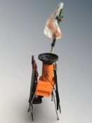 An Alko electric garden shredder, hand tools,