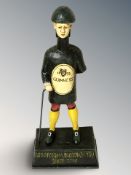 A cast iron Guinness figure, height 35 cm.