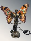 A Tiffany style figural table lamp,
