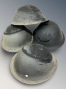 A group of military helmets (one box)