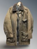 A Barbour wax jacket, chest 40