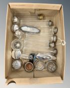 Assorted silver mounted items etc