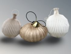 Three Scandinavian light shades,