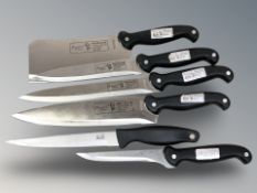 A group of Profiline chef's knives.