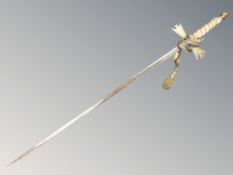 A 19th century fraternity sword, length 97 cm.