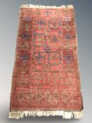 A Turkoman rug, Afghanistan, 150 cm x 82 cm.