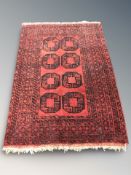A Turkoman rug, Afghanistan, 203 cm x 137 cm.