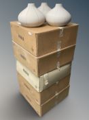 A quantity of modern earthenware lamp bases,
