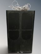 A pair of Dali 4B beech floor standing speakers, height 84 cm.