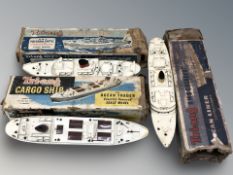 Three Tri-Ang boat modelling kits.