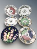 An early 20th century Mailing plate, diameter 28 cm,