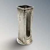 A George V silver billiards chalk holder, John Collard Vickery, Chester 1912, height 6.5cm.
