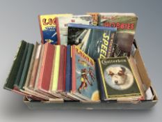 A group of vintage children's annuals including Lion, Eagle, Wonder Book of Speed, etc.