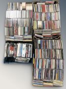 A large quantity of CD's,