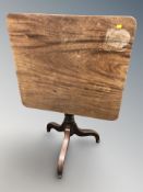 A George III style mahogany tripod occasional table,
