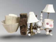 Contemporary table lamps,