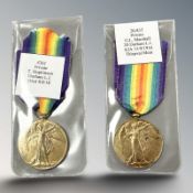 A WWI Victory Medal named to 4361 Private T.