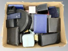 A large quantity of assorted boxes for jewellery, silver and watches.
