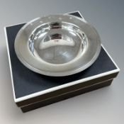 A Carrs silver Armada dish,
