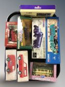 A group of boxed Corgi models including 16301 Scammell highway tanker set, 53202 Sinclair tanker,