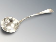 A Georgian silver ladle, length 17 cm. CONDITION REPORT: 46g.