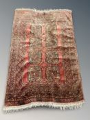 A Turkoman rug, Afghanistan, 165 cm x 107 cm.