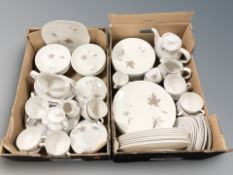 A large quantity of Royal Doulton Tumbling Leaves tea,