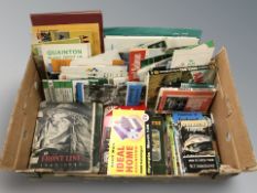 A quantity of books and ephemera, some relating to fishing, railways and locomotives, etc.