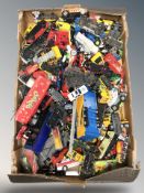 A large quantity of unboxed die cast cars and other vehicles including Bburago, etc.