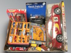 A group of modern die cast cars and models including Bburago.