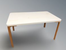 A 20th century melamine table,
