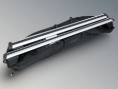 An Audi Q5 roof bar set, in carry bag with key.