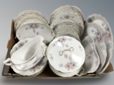 A quantity of Fraureuth floral decorated dinner porcelain.