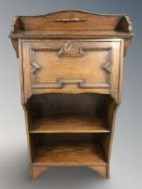 An Arts and Crafts fall front bureau, 70 cm x 25 cm x 114 cm.