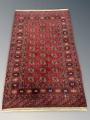 A Turkoman rug, Afghanistan, 204 cm x 124 cm.