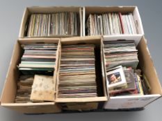 A large quantity of LP records, box sets, singles and mixed titles.