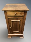 A walnut pot cupboard,