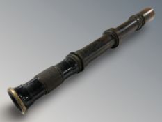 A World War I period sighting telescope No. 4 Mk. 3 by W Watson & Sons Limited, dated 1915.