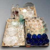 Modern drinking glasses,