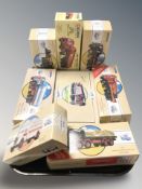 Eight Corgi and Corgi Classics boxed die cast vans and haulage wagons.