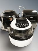 Three air fryers.