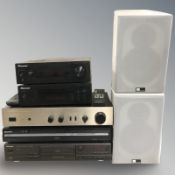 A Pioneer stereo receiver SX-P01DAB, a further CD player ED-P01, a Denon amplifier,