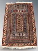 A Balouch prayer rug, Afghanistan,