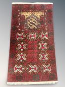 A Turkoman prayer rug, Afghanistan,