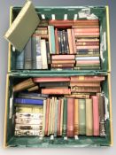 Assorted volumes including Sir Walter Scott, Victor Hugo, Alexandre Dumas, medicine and anatomy,