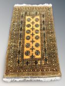 A gold Turkoman Bokhara rug, Afghanistan,