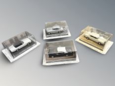 Four boxed James Bond die cast cars