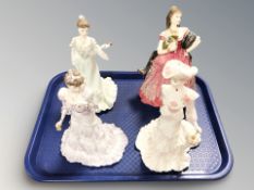 A Coalport Golden Age porcelain figure 'Eugenie, First Night at the Opera' No.