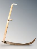 A vintage scythe